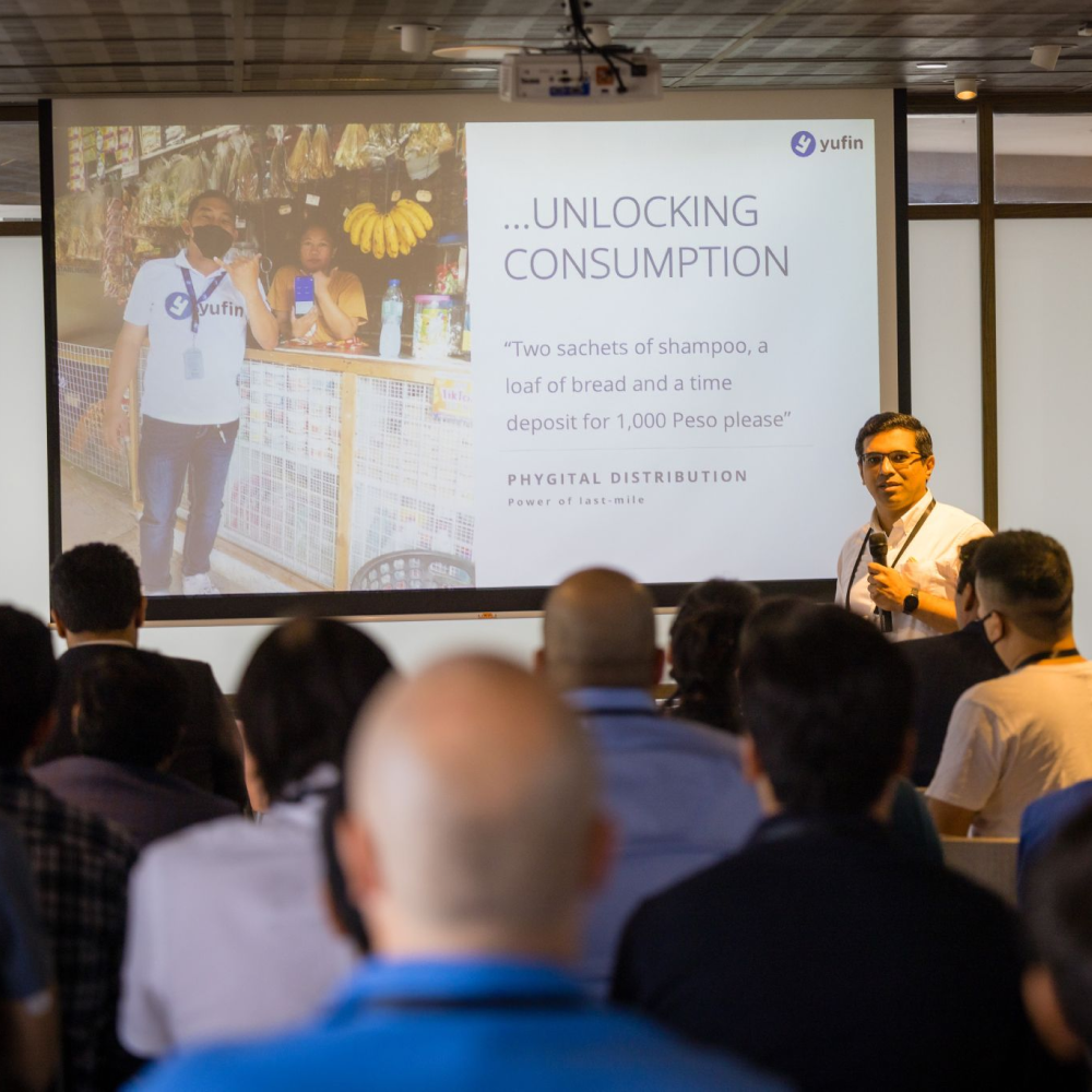 Shubhrendu, Co-Founder & CEO of yufin, at Elevandi Connect, MAS Singapore