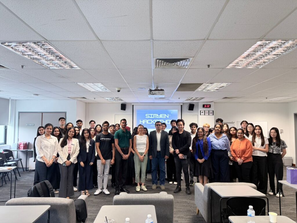 Shubhrendu, Co-Founder & CEO, with the hackathon teams.