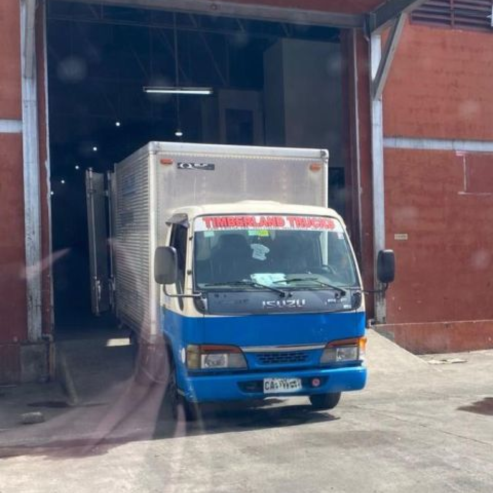 One of the trucks used for offline e-commerce.